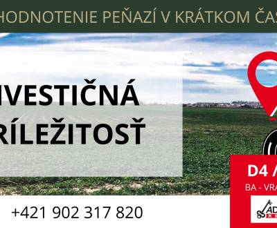 Prodej Zemědělské a lesní, Ráztočná, Bratislava - Vrakuňa, Slovensko