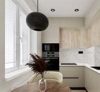 návrh kuchyne 2-izbový byt Pezinok