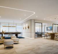 Luxusní interiér s výhledem, prostor na odpočinek a stolování, Výstavba bytů.