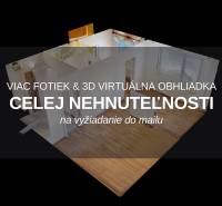 3D půdorys 1-pokojového bytu, dostupný na virtuální prohlídku.