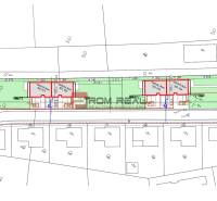 Projekt výstavby rodinných domů na pozemcích - bydlení, Štefanová, s rozvržením parcel.