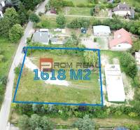 Letecký pohled na parcelu 1618 m² v Mariance na Štúrově ulici, Pozemky - bydlení.