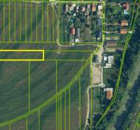 Letecká fotografie zemědělských a lesních pozemků v obci Zálesí, ulice Domky.