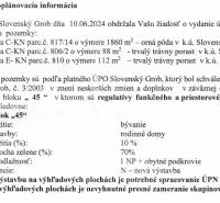 Územně plánovací informace z obce Slovenský Grob pro pozemky určené k bydlení.
