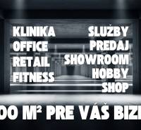Obchodní prostory v Humenném s rozlohou 1600 m² nabízejí možnosti pro různé podniky.