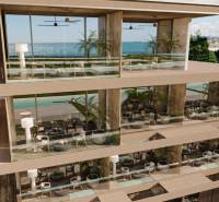 Terasa rodinného domu s výhledem na oceán, luxusní design, zeleň, Nungwi, Zanzibar North.