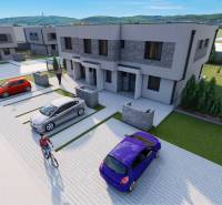 Vizualizace souboru 4pokojových bytů na Triblavinské ulici v Chorvatském Grobu s parkováním.