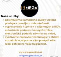 Realitní kancelář nabízí služby prodeje a pronájmu nemovitostí, kupní smlouvy, technologie.