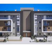 Rekreační apartmán v Los Alcázares s moderní architekturou a venkovním posezením.