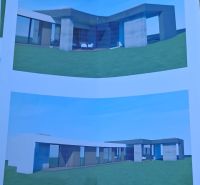 Vizualizace moderního domu v Šelpících s prostorným exteriérem, ideální Pozemky - bydlení.