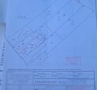 Geodetický plán pro Pozemky - bydlení v Šelpiciach, zachycující detailní hranice parcel.