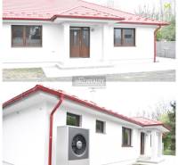 Rodinný dům v Závodě se světlou fasádou a červenou střechou, vhodný pro energeticky úsporné bydlení.