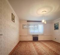 Obývací pokoj v rodinném domě s kobercem, tapetami a nástěnnými obrazy.