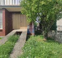 Rodinný dům na ulici Vieska v Radošovicích s trávníkem a stromem před vchodem.