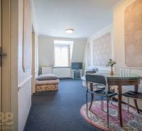 Pokoj v hotelech a penzionech s kulatým stolem a televizorem na stojanu.