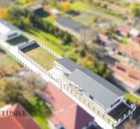 Rodinný dům v Orechové Potôni s dvorem, travnatá plocha a přilehlé budovy.