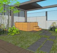 Vizualizácia | plánované miesto pre vírivku