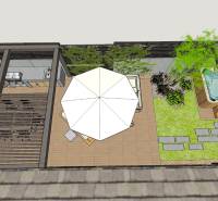 Vizualizácia | pohľad na terasu z 1.p