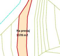 Mapa zemědělského a lesního pozemku na prodej v Horní Súči, 1378 m².