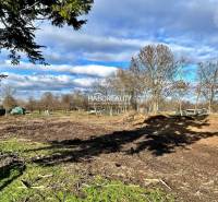 Pozemky - bydlení v Ondřejovcích s travnatou plochou, stromy a otevřenou oblohou.