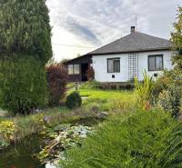 Rodinný dům v Kalši s krásnou zahradou a malým jezírkem obklopeným zelení.