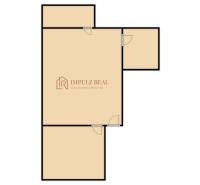 Půdorys Rekreačního apartmánu se skládá ze čtyř místností s dveřmi a průchody.