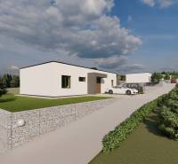 Vizualizace moderních domů na pozemcích pro bydlení na Lomnické ve Vranově nad Topľou.