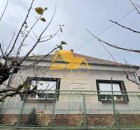 Rodinný dům na ulici ve Dvorech nad Žitavou s plotem a stromem bez listí.