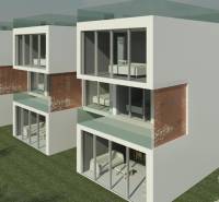 Vila na ostrově Čiovo nabízí prosklené fasády a zelené okolní prostředí.