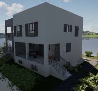 Rekreační apartmán v Čiovu s výhledem na moře a okolní zelení.