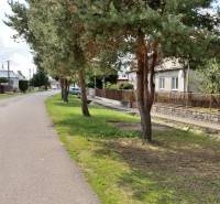 Ulice v Lastomíre s rodinnými domy a stromy, Pozemky - bydlení na prodej.