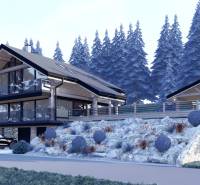 Moderní chata v horském prostředí Mýta pod Ďumbierom, určená k bydlení.