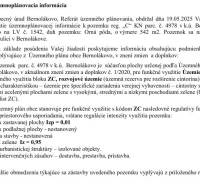 Územněplánovací informace pro Bernolákovo, Dukelskou ulici, týkající se komerčních pozemků.