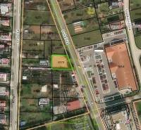 Letecký pohled na pozemky - komerční na Dukelské ulici v Bernolákově.