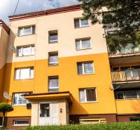 Bytový dům na Okružní ve Staré Ľubovni s vícebarevnou fasádou a balkóny.