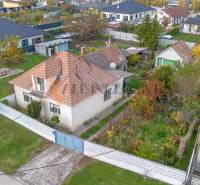 Rodinný dům ve Velkých Dvorníkách s upravenou zahradou a okolní zelení.