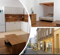 2-pokojový byt s podlahou s dřevěným dekorem a kuchyní na Mariánské ulici.