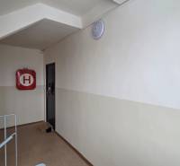 Chodba k 3pokojovému bytu s požárním hydrantem a světlem.