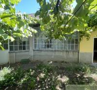 Rodinný dům v Tvrdošovcích s verandou obklopený zelení, zahrada s vinicí.