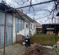 Rodinný dům na Turej Lúce v Myjavě s dvorem a popínavými rostlinami.