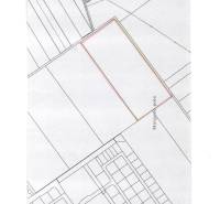 Mapa znázorňuje developerské pozemky v Senci u Margova pole.