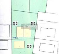 Ilustrace rozvržení pozemků pro bydlení v Senci, s rozlohami 453 m² a 530 m².