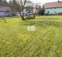 Zahrada s ovocnými stromy obklopená budovami v Rakové pro Pozemky - bydlení.