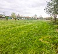 Zelený pozemek na bydlení v Horní Králové obklopený přírodou a stromy.