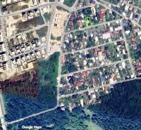 Letecký pohled na Bratislavu - Záhorská Bystrica, Podkerepušky, část určenou pro pozemky - bydlení.