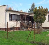 Rodinný dům v Poltáři obklopený trávníkem a stromy, s terasou a plotem.