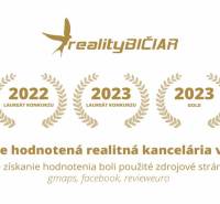 Grafika zobrazuje ocenění realitní kanceláře na ulici Saleziánská v Trnavě.