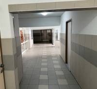 Chodba s keramickou dlažbou a obklady ve 4pokojovém bytě.