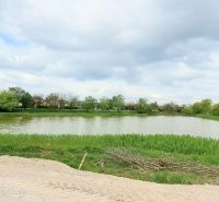 Jezero s okolní zelení ve městě Selice dodává Rodinnému domu příjemné prostředí.