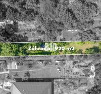 Letecký pohled na zahradu o rozloze 920 m², Pozemky - bydlení, Jadranská, Bratislava IV.